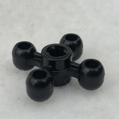 LEGO 32072 Black Technic Knob Cog / Gear / Wheel W/ Axle Hole (x1)