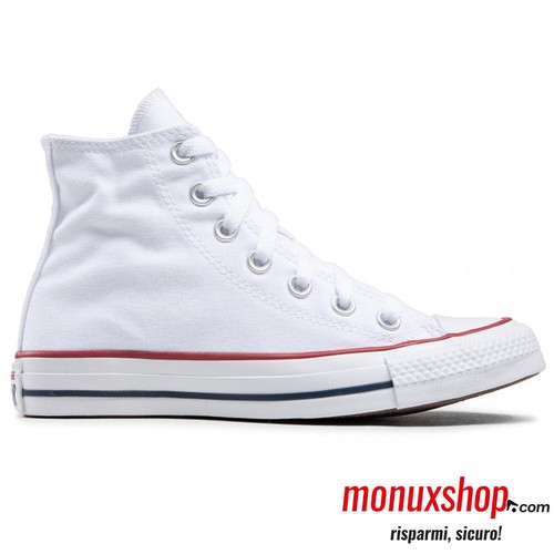 CONVERSE M7650C BIANCHE SNEAKERS ALTE UNISEX TESSUTO CONVERSE ALL STAR OX  HI | eBay