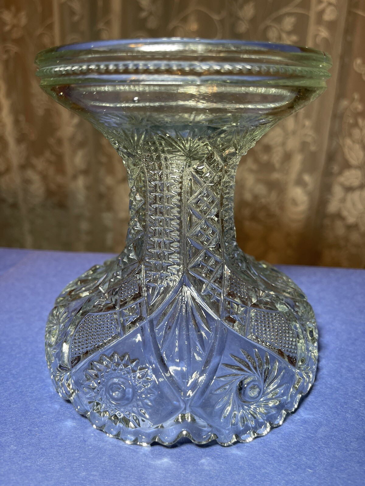 Antique Imperial Glass Company EAPG Punch Bowl Pedestal Stand Base
