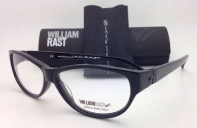 William Rast Watch WILLIAM RAST Eyeglasses WR 1012 BLK 54-12 Black Cat-Eye Frames w ...