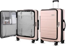 Luggex 28" Check-In Expandable PC Hardshell Suitcase w/Spinner Wheels (NIB)