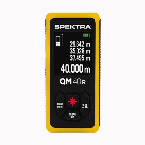 Distanziometro misuratore Laser Spektra QM 40 R super compatto luce rossa 40 mt