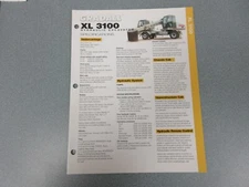 Gradall XL 3100 Series Excavator 4 Page Brochure