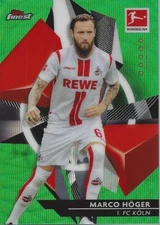 2020-21 Finest Bundesliga Green Wave Refractors #54 Marco Hoger /99 - NM-MT