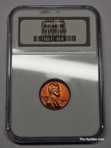 1949 Wheat Cent PQ+ Mega Red (NGC MS66RD) 25LD