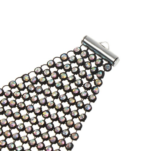 Female Vintage Gift Crystal Mouth Mask Reticulated Rhinestone Face Mask Bling - Picture 10 of 16