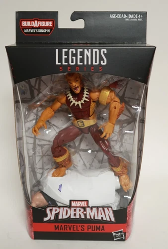 Figura de acción Puma 2018 Hasbro Marvel Legends Series Spider-Man 6" Kingpin BAF