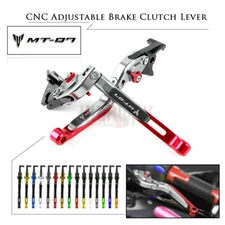 New Motorcycle Folding Extendable Brake Clutch Lever For YAMAHA MT07 FZ07 14-19