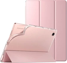 Samsung Galaxy Tab A8 Case Cover with HD Clear Transparent Back Flip Folio Armor