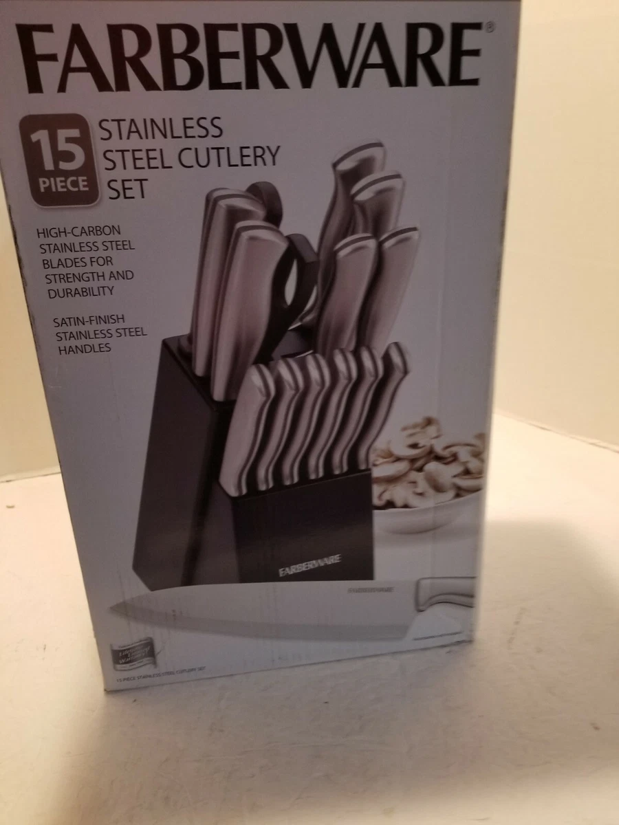 Farberware 15-Piece Stainless Steel Cutlery Set