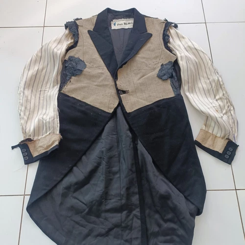 Paul McNeil Customised / DECONSTRUCTED VINTAGE TAIL JACKET Size L / XL SUPERB image 3