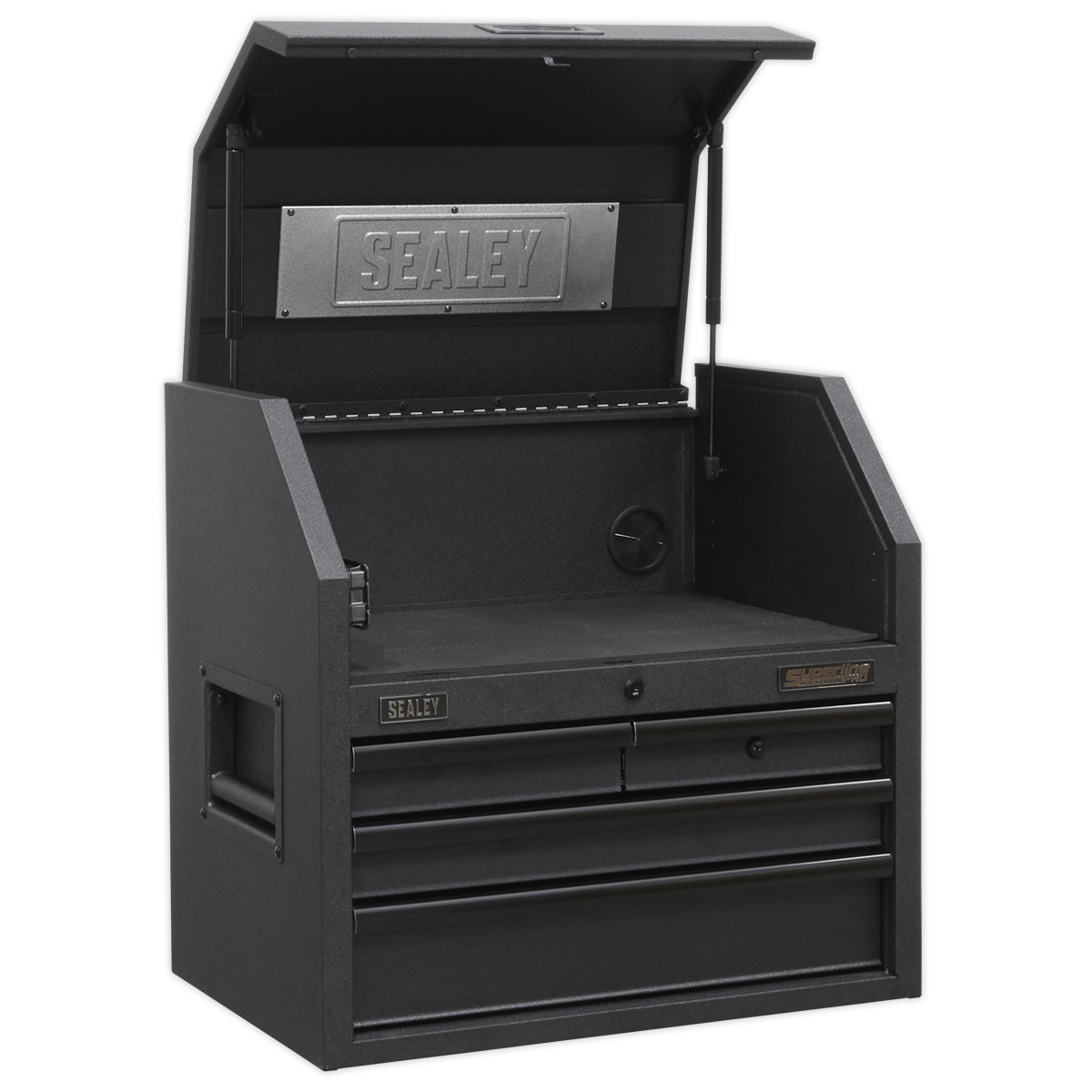 Sealey Topchest 4 Drawer 660mm with Soft Close Drawers & Power Strip Garage W...