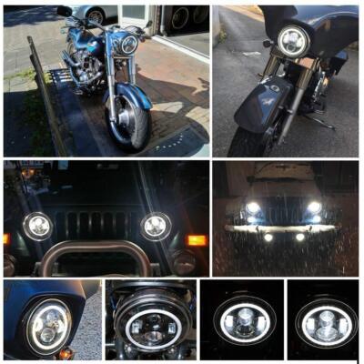 DREAMIZER 7 inch LED motorfiets koplamp E-getest met wit dagrijlicht