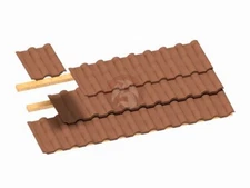 Plus Model 1/35 Roof Tiles w/Corrugated Surface (covers 96mm x 56mm) (84pcs) 566