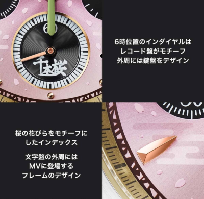 Seiko x Hatsune Miku Senbonzakura Collaboration Watch W/ MusicBox