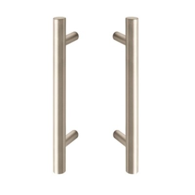 Rockwood RM3301 BTB MegaTek Straight Door Pull Set Back-to-Back Mounting SS