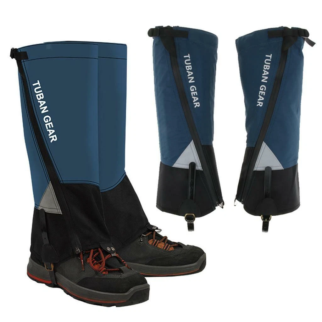 Ghette Impermeabili Trekking, In Tessuto Oxford 150D, Traspiranti, Per Neve E Pioggia, Colore Nero, 1 Paio