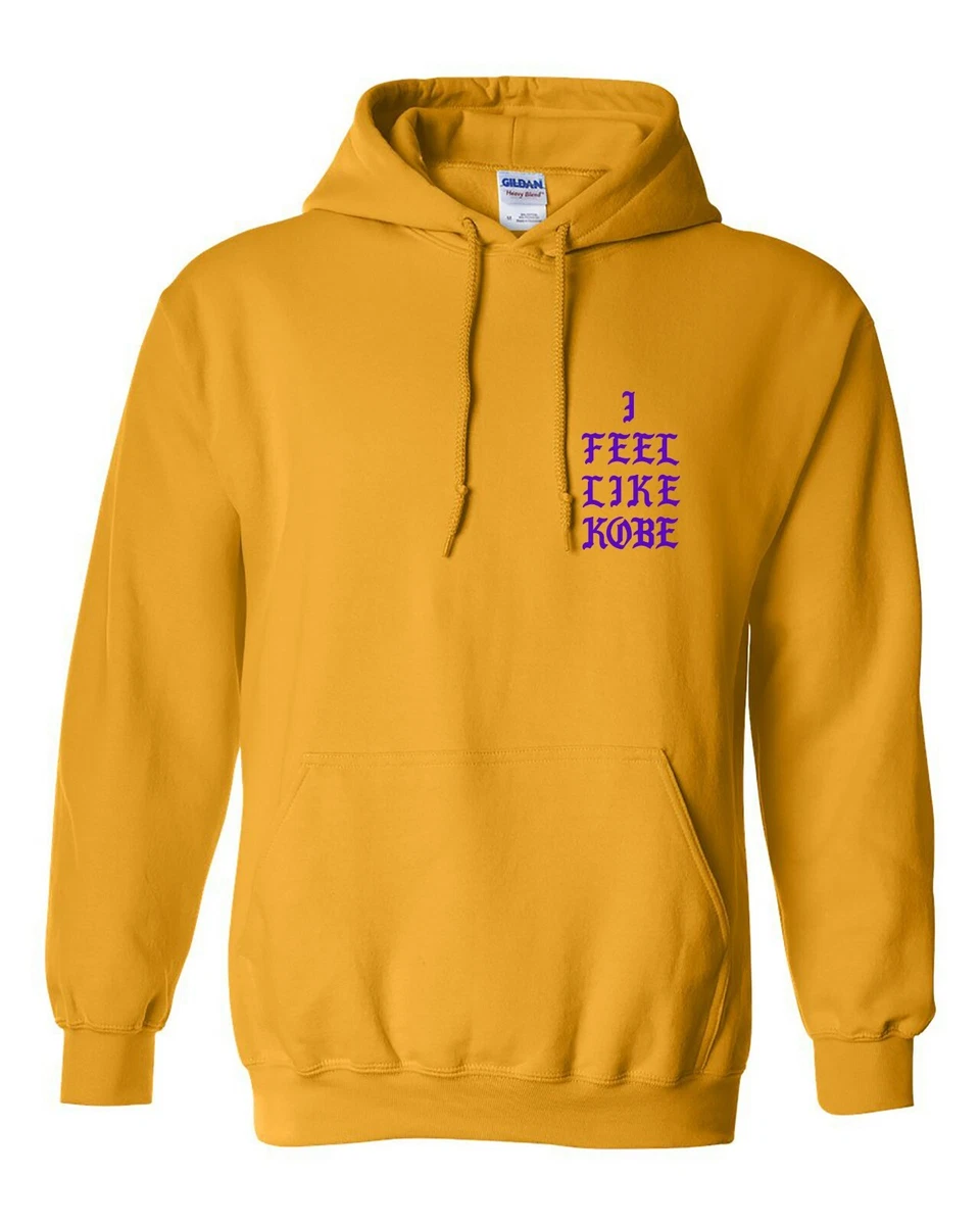 I Feel Kobe Kanye West - Mamba Day - Yellow Hooded Sweats | eBay