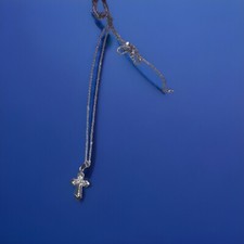 kreuz anhänger mit kette silber 925 damen