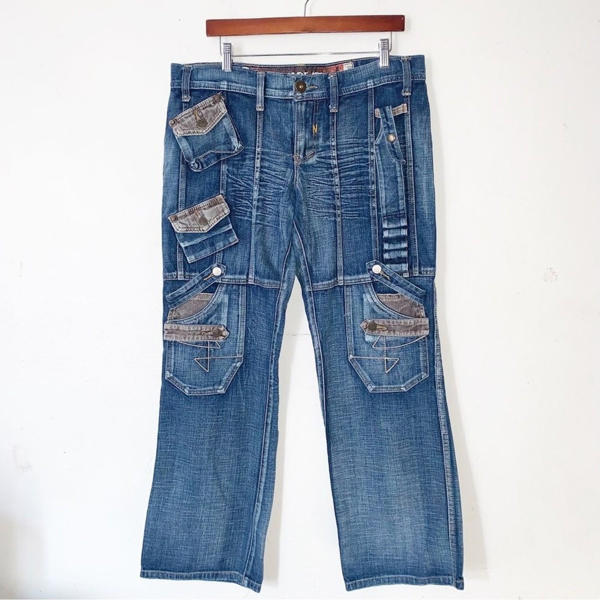 Jean De Art Japanese Designer Jean XXL 36 Cargo Art to Wear | eBay 