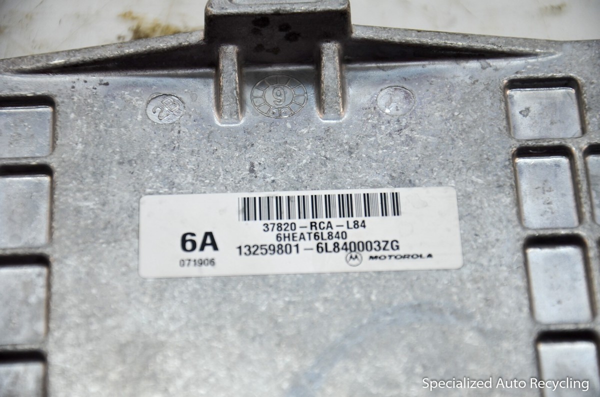 2007 Honda Accord 37820-RCA-L84 Computer Brain Engine