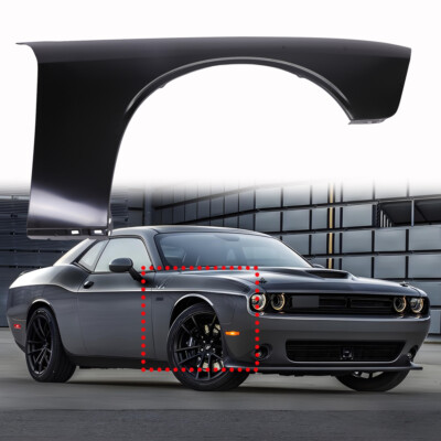 Fender For 2008-2017 Dodge Challenger Front Passenger RH Side Primed Steel