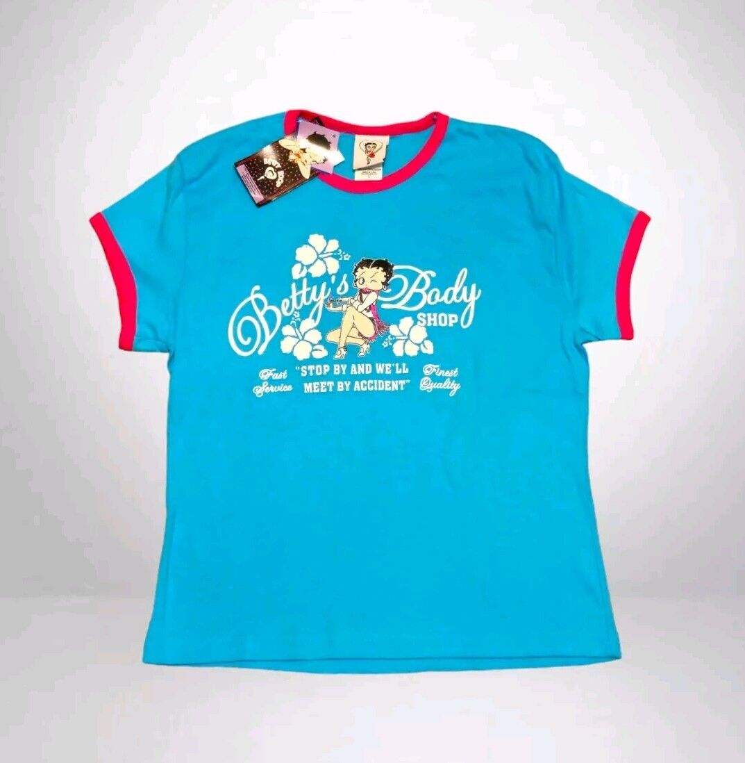 VTG Y2K Betty Boop Rare Fleischer Studios Glitter baby Tee t VTG Y2K Betty Boop Rare Fleischer Studios Glitter baby Tee t