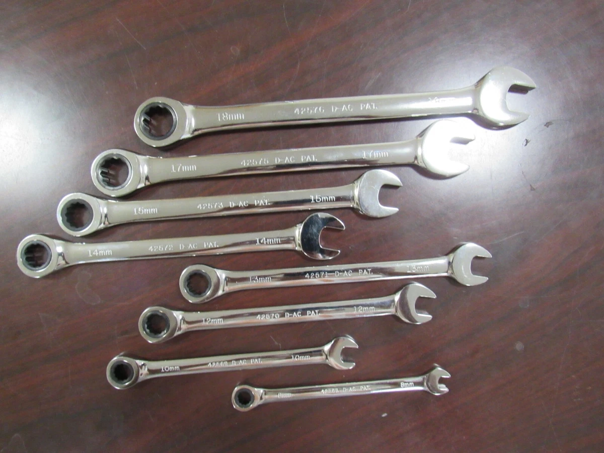 Craftsman 8 Pcs Metric Ratcheting Combination Wrench 8 18mm