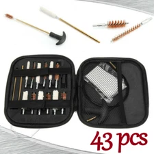 For Gun Handgun Pistol Rifle 43 Pcs Cleaning Kit Set 22.357.38,9mm.45.40 