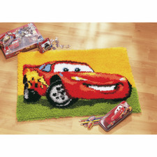 Vervaco Latch Hook Kit: Rug: Disney: Lightning McQueen