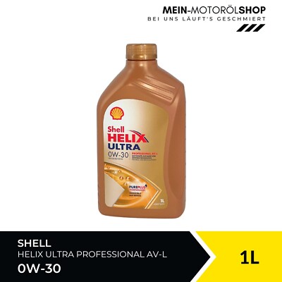 Shell Helix Ultra Professional AV-L 0W-30 VW 504 00/507 00 ACEA C3 1 Liter