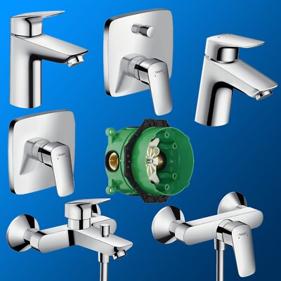 hansgrohe LOGIS Waschtisch-, Brause-, Wannenarmatur Aufputz/Unterputz i-Box