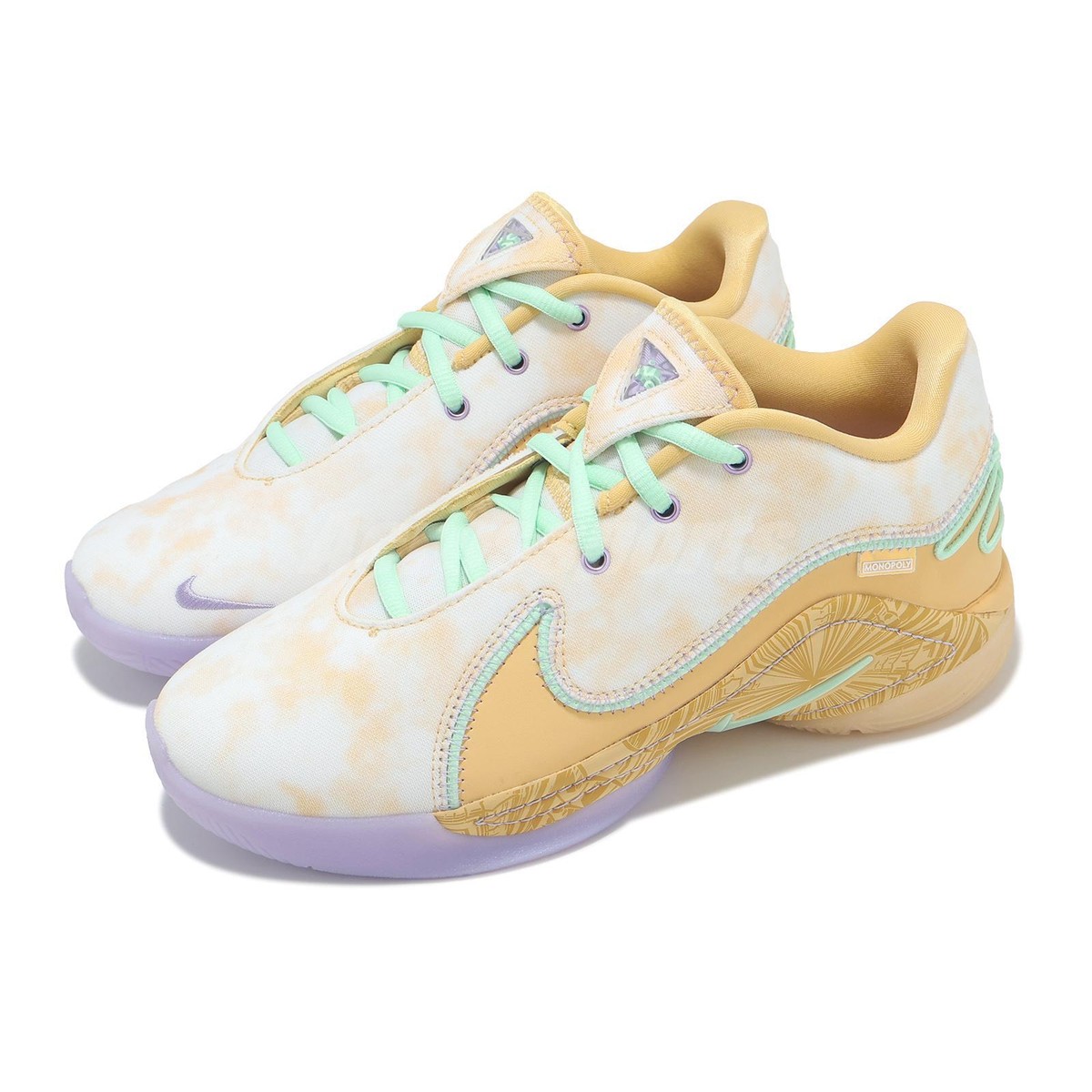 white and gold womens basketball shoes