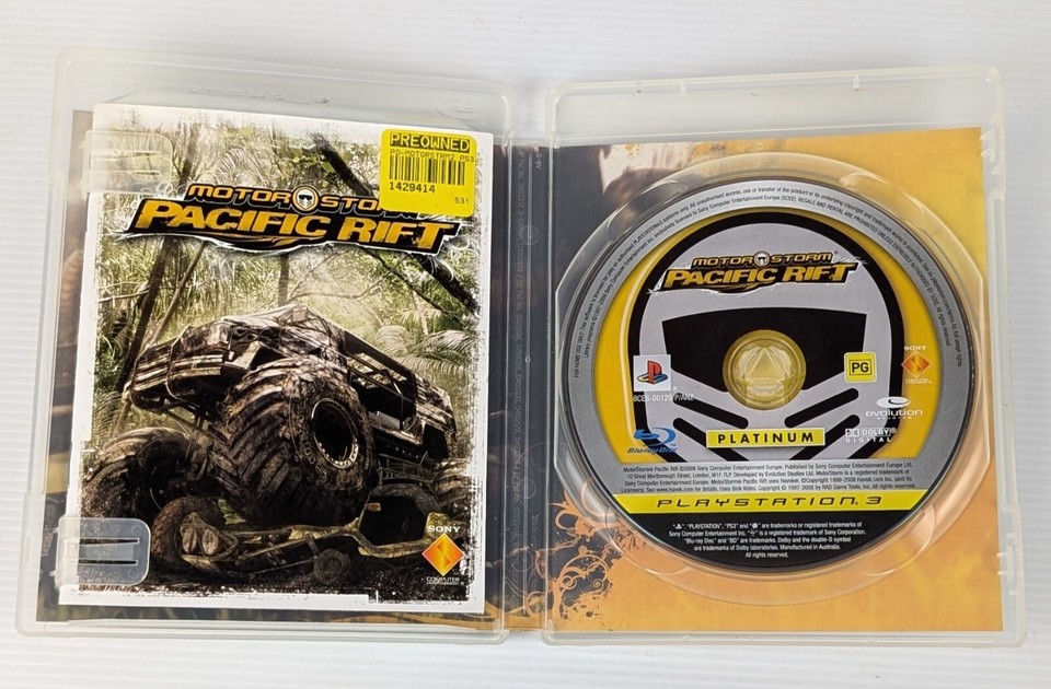 MotorStorm Pacific Rift PS3 PlayStation Game Complete With Manual