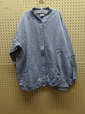 BLAIR,SWEATER,WOMENS,LARGE POCKETS,BUTTON UP Cardigan Light Blue