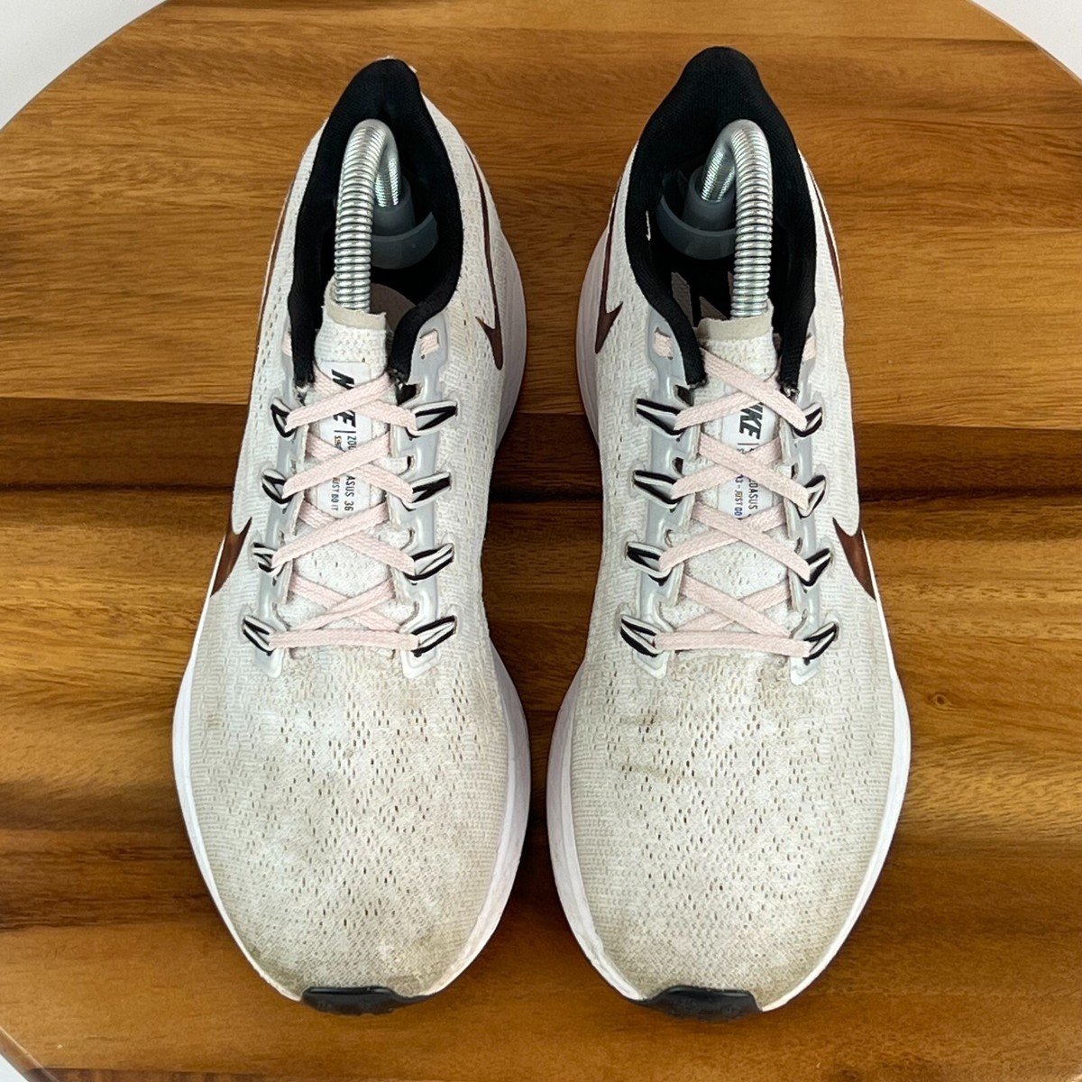 Womens Nike Zoom Pegasus 36 Ivory Athletic Running Shoes Sneakers