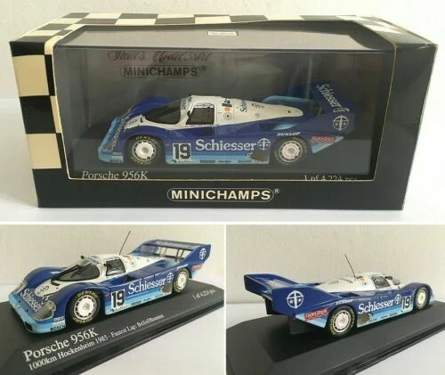 Modellini statici di auto da corsa sportive e turistiche MINICHAMPS in metallo bianco