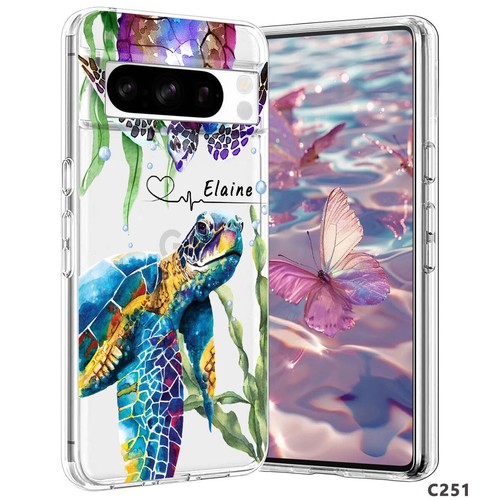 Personalised Phone Case Cartoon Animal Cover For Google Pixel 9 Pro XL 8A 7A 6 5 - Picture 48 of 55
