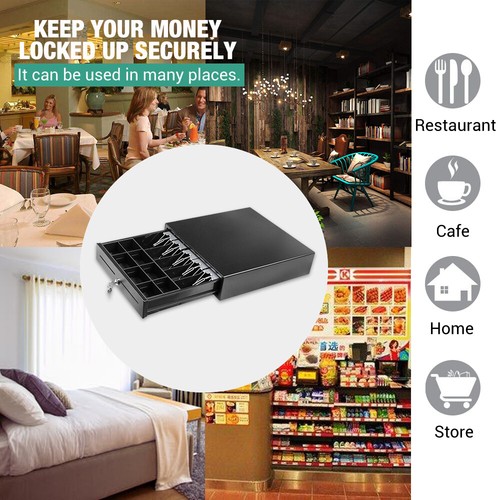 Heavy Duty Electronic Cash Drawer Cash Register POS 5 Bills 8 Coins Tray AU - Picture 12 of 12
