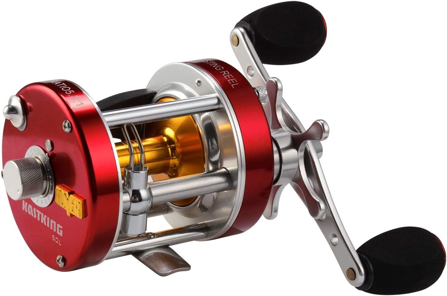 KastKing ReKon Line Counter Trolling Fishing Reel,Round Bait