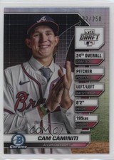 2024 Bowman Draft Bowman Draft Night Refractor 32/250 Cam Caminiti #BDN-10 13dp