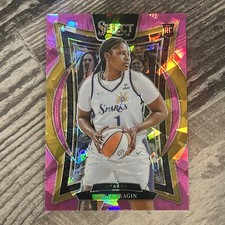 2025 Panini Select WNBA Sania Feagin Rookie Concourse Pink Ice #20 Sparks