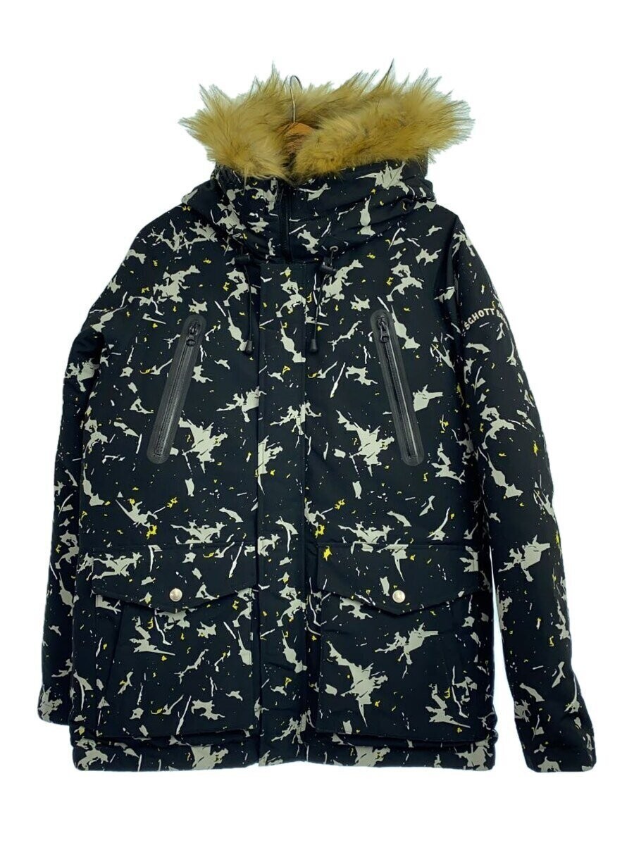 Schott Down Jacket S Polyester Black amouflage 31… - image 1