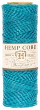 Hemptique Hemp Cord Spool 10lb 205'-Turquoise