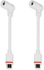 2PCS Barrel Plug to USB-C Adapter Compatible with Ring Solar Panel with DC Port