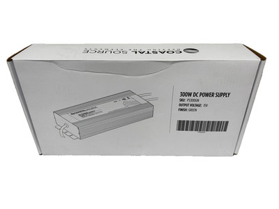 Coastal Source PS300GN, 15V DC Power Supply - 300W, Green - New