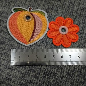 Skate Lace Charm Roller Skate Shoe Lace Charm Peach And Orange Daisy
