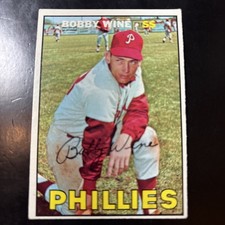 1967 Topps Bobby Wine Philadelphia Phillies #466, VG/EX