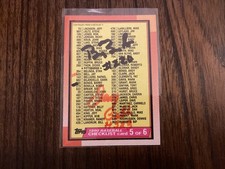 1990 Topps, Checklist/BARRY BONDS-JAY BELL, , #646,  ✒️🥎 AUTOGRAPHED 🥎🖋️!!!