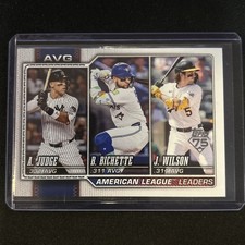 🔥Judge, Bichette, Wilson 2026 Topps Series 1 #204 AL Batting AVG Leaders